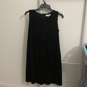 Calvin Klein Black Pleated Dress